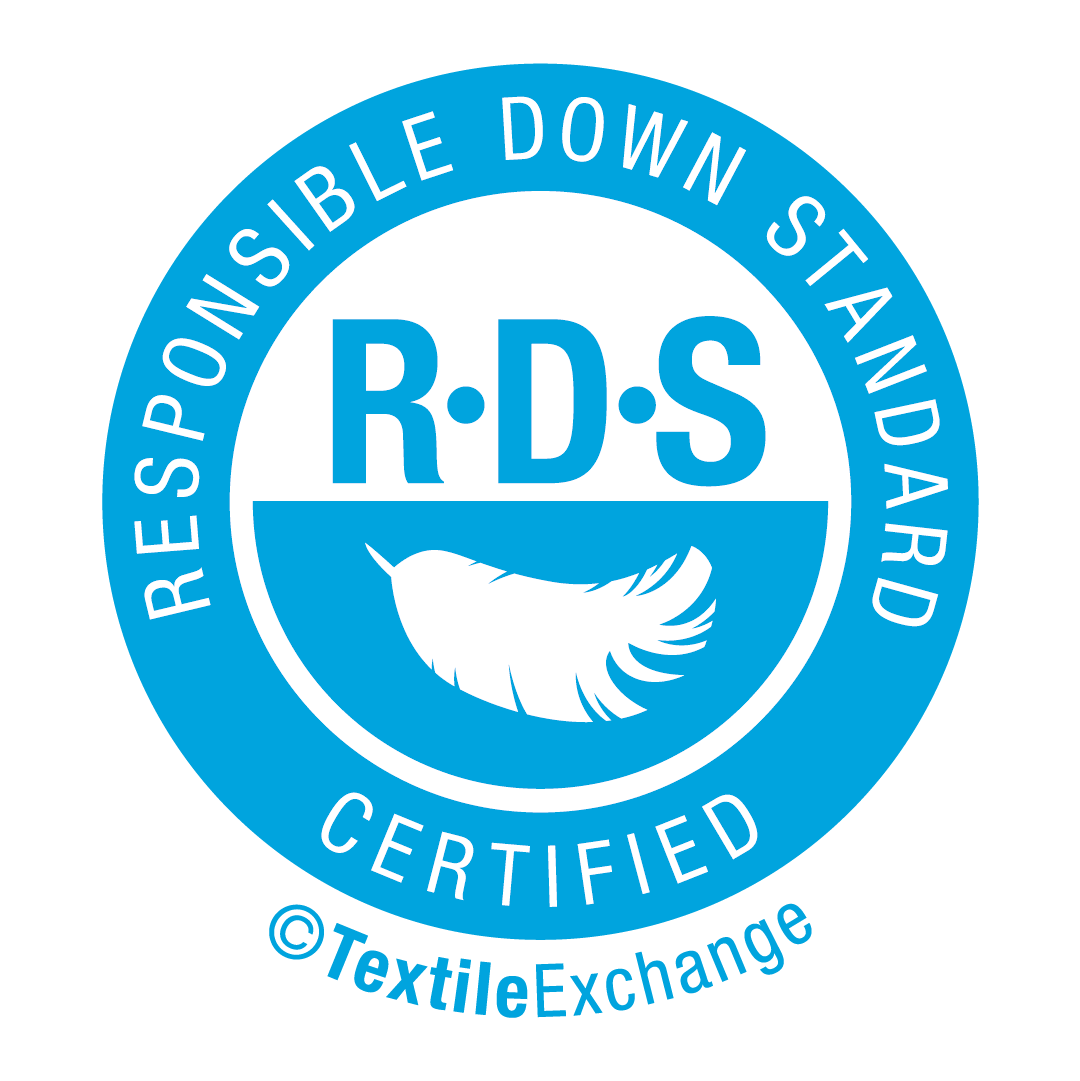 Piumino con certificazione RDS